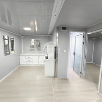 Vente directe d'usine, maison conteneur moderne en acier de 20 pieds, structure de conteneur, facile à déplacer, unité de villa préfabriquée, centre commercial