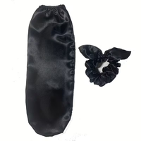 Bonnet de nuit personnalisé pour cheveux longs, bonnet de sommeil en satin réglable et extensible pour adulte, bonnet de voyage avec nœud pour cheveux et chouchous