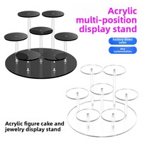 Présentoir en acrylique rond à 7 positions, type échelle, pour l'affichage de blind boxes et le rangement de parfums, fabrication OEM