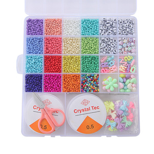 Hot Selling 3mm Round Mixed Color <b>Crystal</b> Lampwork & Glass Seed Beads <b>Kit</b> for Bracelet Necklace Jewelry Making - Product Image 4
