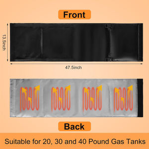 Chauffe-bouteille de gaz GPL, couverture chauffante pour réservoir de propane, chauffe-bouteille de gaz pour réservoirs de 20, 30, 40 lb - Product Image 5
