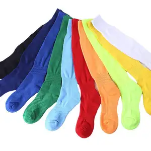 Custom Design Handdoek Bodem Voetbal Sokken Over De Knie Kousen Sport Outdoor Wear Tube Grip Sokken Sox Voor Mannen