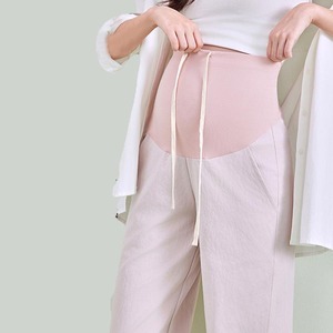 YIYI Nuovi Pantaloni Casual Premaman Primavera Estate a Vita Alta Taglie Forti, Pantaloni Larghi Elasticizzati con Supporto per la <span class=keywords><strong>Gravidanza</strong></span> - Product Image 3