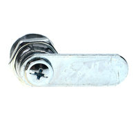 Serrure à cylindre antivol YH2968 en alliage de zinc à quart de tour, design triangulaire élégant, pour boîte aux lettres