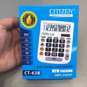 Calculadora de Escritorio Solar Citizen CT-628 de 12 Dígitos, Doble Fuente de Alimentación, Color Blanco, Modelo para Finanzas y Comercio - Product Image 4