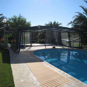 Enceinte de spa de sécurité automatique Couverture de toit coulissante de <span class=keywords><strong>piscine</strong></span> rétractable Enceintes de <span class=keywords><strong>piscine</strong></span> - Product Image 4