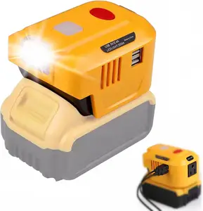 Dewal 20V 리튬 배터리, 전원 공급 장치 인버터 Dewalt DC를 AC 110/120v 배터리 인버터로 변환