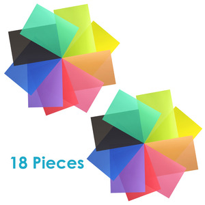 <span class=keywords><strong>Filtre</strong></span> de lumière en gel correcteur Neewer, transparent, 12x8,5 pouces, 8 feuilles <span class=keywords><strong>avec</strong></span> 9 couleurs pour studio <span class=keywords><strong>photo</strong></span>, flash, lumière LED - Product Image 4
