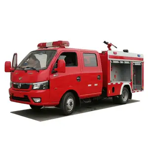多功能消防车4x2东风手动柴油1200L卡车红色定制消防车