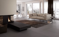 Canapé d'angle moderne quatre places en tissu crème convertible pour salon, chambre et bureau