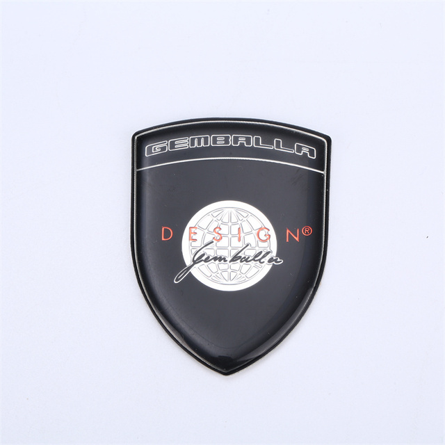 Custom Company Logo Clear Surface 3D Domed Epoxy Resin Stickers Packaging Labels for Car