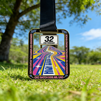 Médaille de sport personnalisée en alliage de zinc 3D doré, à concevoir soi-même, pour marathon, vente en gros à prix abordable