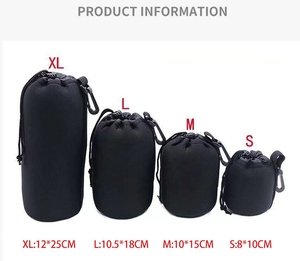 S M L Xl <span class=keywords><strong>Neoprene</strong></span> Mềm <span class=keywords><strong>DSLR</strong></span> Máy Ảnh Bảo Vệ Ống Kính <span class=keywords><strong>Pouch</strong></span> Trường Hợp Túi Slr Máy Ảnh Drone Hành Động Máy Ảnh Thuận Tiện Mang - Product Image 3