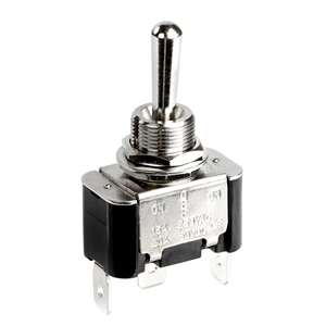 Kn3a 3Way 3 vị trí đơn cực đôi ném chuyển đổi chuyển đổi ON-OFF-on chốt tự khóa 3 hàn thiết bị đầu cuối 15A 220VAC;20A 12VDC - Product Image 1