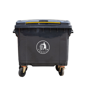 660L liter big sizes compost bin outdoor trash can industrial plastic mobile dustbin with wheels for sale