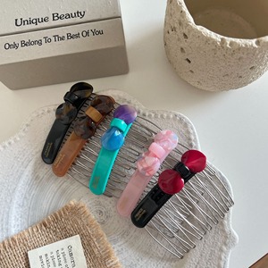 Peigne en acétate avec nœud en épingle <span class=keywords><strong>à</strong></span> cheveux élégante style inversé sans bosse avec frange frontale - Product Image 4