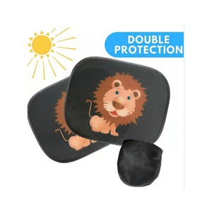 Parasol para ventana de coche con estampado de dibujos animados para coche de bebé, paquete de 2, parasol lateral automotriz, <span class=keywords><strong>Reflector</strong></span> de protección UV - Product Image 2