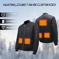 Veste chauffante d'hiver pour moto, bon marché, prix avantageux, 5 zones de chauffe, batterie électrique rechargeable
