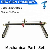 Kit de pièces mécaniques pour laser CO2, rail coulissant extérieur, mini machine de gravure et de découpe laser CO2 DIY, kit laser CO2 CNC