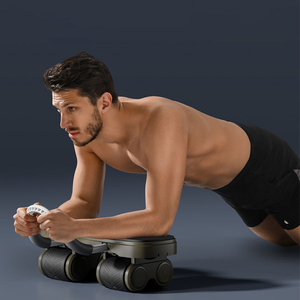 Rodillo Abdominal Automático CZFIT de 4 Ruedas con Colchoneta para Codos y Rodillas, Equipo de Entrenamiento Abdominal para Hombres y Mujeres - Product Image 3