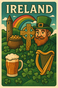Imán de Resina 3D de Tamaño Mediano con Diseño Irlandés de la Suerte, Recuerdo de <span class=keywords><strong>Irlanda</strong></span>, Venta al por Mayor - Product Image 4