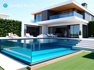 Hoja acrílica transparente para hotel de lujo, <span class=keywords><strong>piscina</strong></span> de plexiglás, <span class=keywords><strong>piscina</strong></span> grande, diseño personalizado - Product Image 3