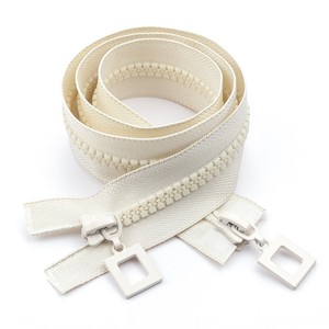 Vente en gros personnalisée 8 #   <span class=keywords><strong>Fermeture</strong></span> éclair double glissière en plastique, ouverture bidirectionnelle, <span class=keywords><strong>fermeture</strong></span> éclair en résine <span class=keywords><strong>pour</strong></span> vêtements, séparation bidirectionnelle, 10 cm - Product Image 6