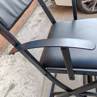 C Chaise de barbier en PU de haute qualité pour coiffure et maquillage Chaise pliante pour gagner de l'espace pour salon et spa de beauté