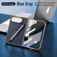 Étui de téléphone pliable compatible avec stylet pour iPhone 18 Duo, coque de protection élégante avec stylet inclus, idéal pour les voyages d'affaires