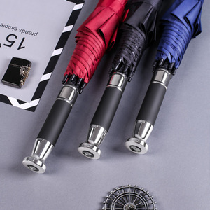 Golf <b>Umbrella</b> Long Handled Durable Reinforced Fiber Ribs Manual Open Business Gifts - Product Image 3
