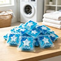 Capsules de lessive compatibles Quick Wash, se dissolvant entièrement en peu de temps lors du lavage.