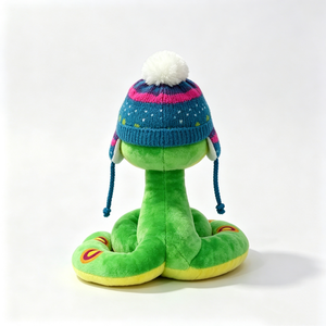 Peluche serpent adorable personnalisée, peluche serpent pour décoration de chambre d'enfant, cadeau de Noël en peluche serpent, animal en peluche serpent pour les fêtes d'hiver - Product Image 3