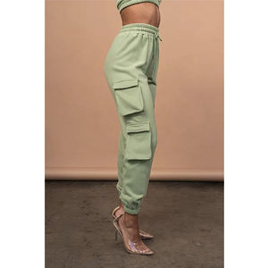 Pantalones <span class=keywords><strong>Cargo</strong></span> Unisex de Alta Calidad al por Mayor, Pantalones Deportivos Casuales para <span class=keywords><strong>Mujer</strong></span>, Pantalones <span class=keywords><strong>Jogger</strong></span> para Hacer Ejercicio - Product Image 4