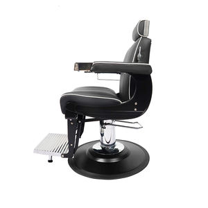 Fauteuil de barbier professionnel pour hommes noir - Product Image 4