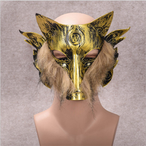 Máscara <span class=keywords><strong>de</strong></span> Cabeza <span class=keywords><strong>de</strong></span> <span class=keywords><strong>Lobo</strong></span> <span class=keywords><strong>de</strong></span> Plástico para Adultos con Pelaje <span class=keywords><strong>de</strong></span> <span class=keywords><strong>Dos</strong></span> Colores para Disfraces, Halloween, Juego <span class=keywords><strong>de</strong></span> Hombre <span class=keywords><strong>Lobo</strong></span>, Fiesta, Accesorios para Actuaciones - Product Image 5