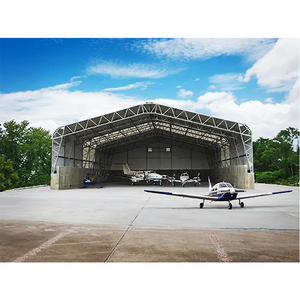 100m + Clear Span Aço Aircraft Hangar Sem colunas internas Vento Neve Carga resistente - Product Image 5