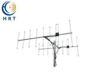 UHF 400-480MHz 15dbi เสาอากาศ Yagi กลางแจ้ง2แถว8องค์ประกอบพร้อม N หญิง