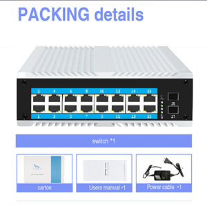 <span class=keywords><strong>16</strong></span>-poorts Gigabit industriële netwerkswitch, <span class=keywords><strong>2</strong></span> SFP-slots, RJ45-consolepoort, SNMP, QoS, VLAN-functies, 32 Gbps capaciteit, 24V industrieel - Product Image 5