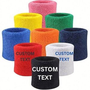 Muñequeras Deportivas Transpirables con Logotipo Personalizado, Muñequeras de Tenis, Muñequeras de Algodón Terry, Muñequeras Personalizadas - Product Image 1