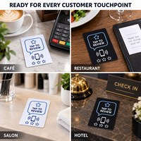 Carte NFC en PVC pour le marketing sur les réseaux sociaux, promotion commerciale, Instagram/Facebook, code QR, paiement activé, fonctionnalité Tap to Follow, balise NFC