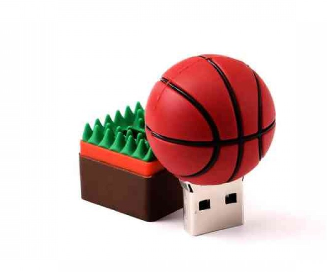 Custom 16GB 4GB USB 2.0 Memory Stick Flash Disk Basketball Football 3D Silicone Cartoon PVC Rubber USB Flash Drive Plastic