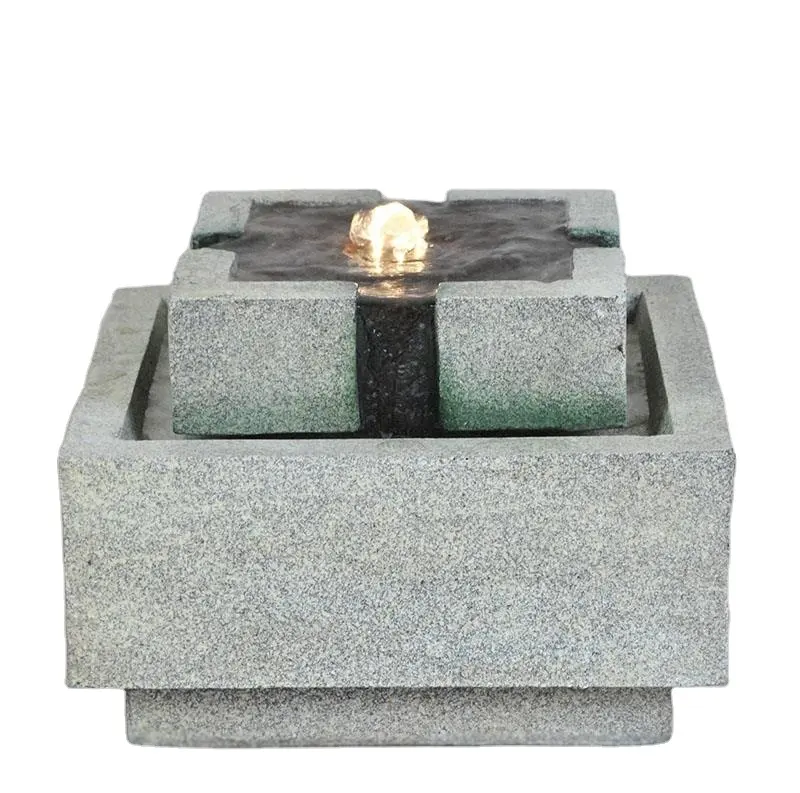 Outdoor Floor Water Fountain two Bowl