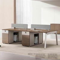 Table de dessin en bois moderne et écologique, configuration de bureau, postes de travail modulaires, rangement avec tiroirs, cloisons de bureau
