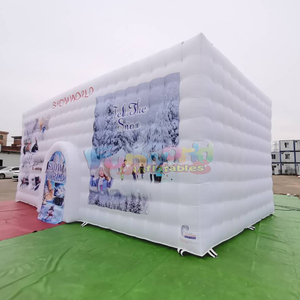 Carpa inflable tipo domo, de calidad comercial, para fiestas al aire libre, en forma de cubo blanco, en venta. - Product Image 3