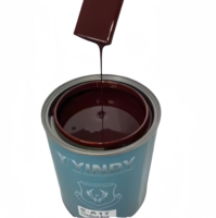 Résine acrylique liquide A17 1K rouge châtain pour pulvérisation automobile, retouche et finition