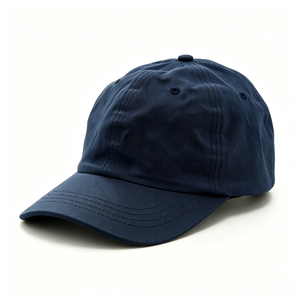 Gorra de Béisbol ACE de Lona Encerada, Unisex, 6 Paneles, Suave, Sin Estructura, Visera Curva, Azul Marino, Vintage, Cierre Trasero Ajustable - Product Image 5