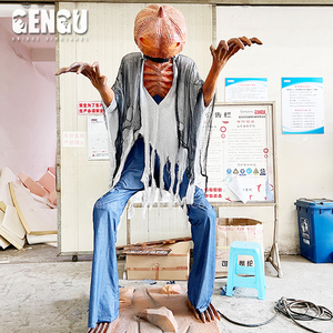 ハロウィーンの装飾屋外アニメトロニックパンプキンマンモデルカスタマイズ製品 - Product Image 2
