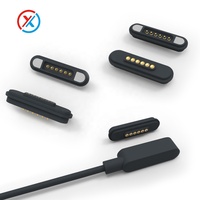 Conector Magnético Pogo Pin de 2-9 Pines, Chapado en Oro, para Relojes Inteligentes, Cable de Conexión de 3A, Venta al Por Mayor