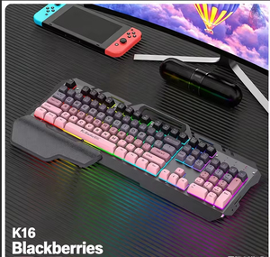 Esports Keyboard and <b>Mouse</b> Set Ergonomic Design Magnetic Metal Frame Color Block Keycaps for Gaming Study Desktop Notebook - Product Image 1