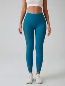 Celana Yoga pinggang tinggi wanita, Legging Push-up tanpa kelim kustom untuk berlari dansa